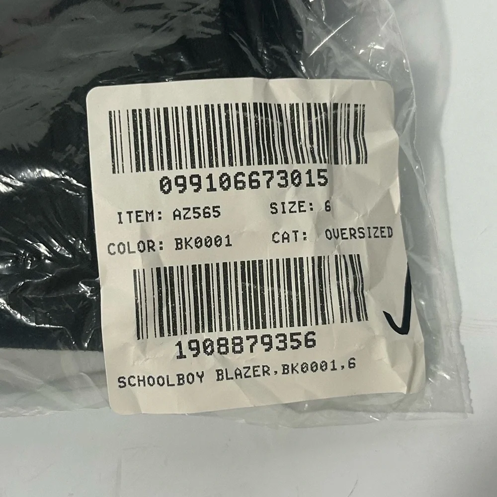 NEW J.Crew Factory Original schoolboy blazer Size 6 Black
